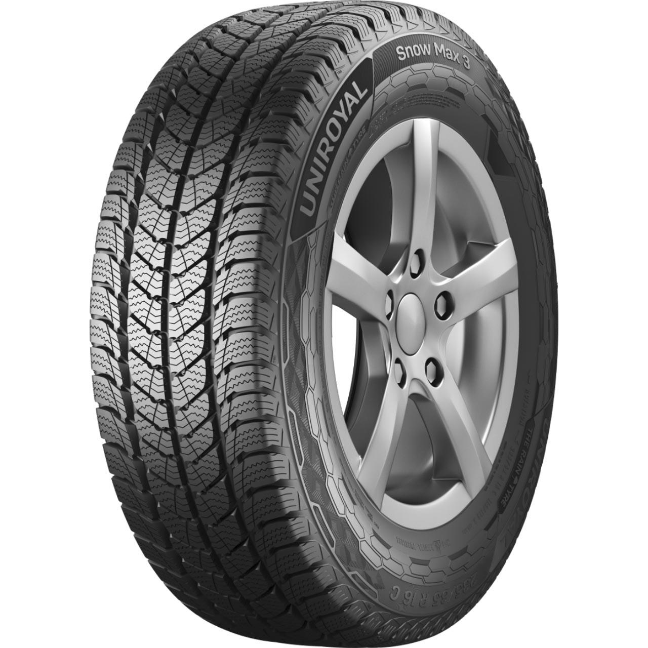 UNIROYAL SNOW MAX 3 8PR 195/75 R16 107/105R TL M+S 3PMSF VEICOLI COMMERCIALI LEGGERI INVERNALE